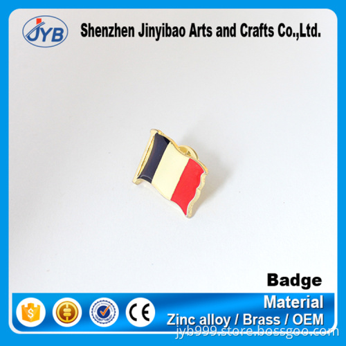 Country flag famous brand logo badge custom pin badge